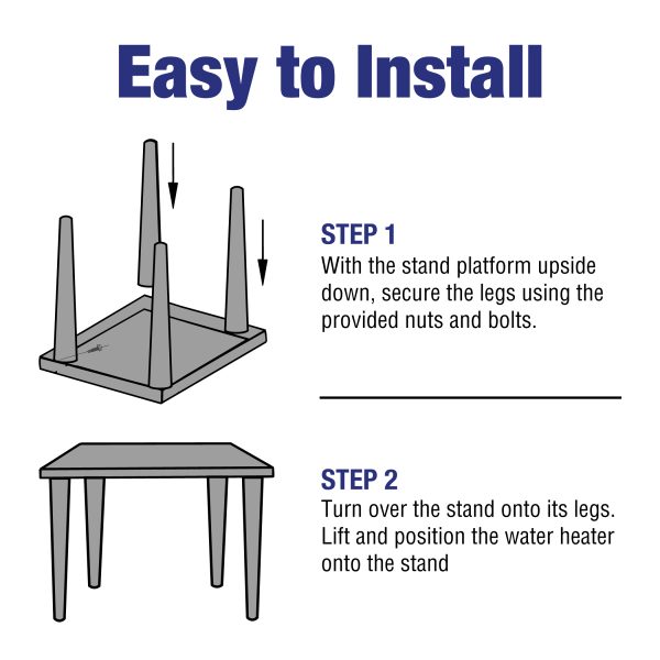 Galvanized Water Heater Stands Galvanized Water Heater Stands