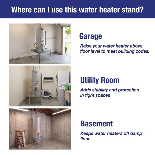 Galvanized Water Heater Stands Galvanized Water Heater Stands
